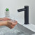 Touchless Bathroom Faucet - Waterfall Single Hole Bathroom Sink Faucet Stainless Steel, Automatic Sensor Vanity Faucets with Hole Cover Plate (Tall Version, Chrome)