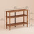 Veegle Shoe Rack,3 Tier Shoe Organizer with Solid Wood Legs for Closet, Entryway, Garage & Corridor, Easy Assembly Shoe Shelves,Rustic Brown