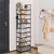 OYREL Tall Shoe Rack Narrow 10 Tier Shoes Rack 20 25 Pairs + 2 Boxes 1 Hook