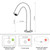 Black Sensor Bathroom Sink Faucet Automatic Touchless Small Kitchen Faucet