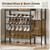 YATINEY 6-Tier Shoe Rack for Entryway, Freestanding Shoe Shelf with 2 Drawers and Tabletop, Metal Shoe Organizer for Closet, Entryway Shoe Storage Holds 26 Pairs, Rustic Brown and Black SS13BR