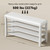 Taitiy Shoe Bench with 3 Tier Adjustable Shelves Rubberwood Entryway 39.4''