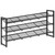 Nunsino 3-Tier Shoe Rack, Metal Shoe Organizer for Entryway, Closet,Black