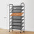 ELYKEN 8-Tier Tall Shoe Rack, Double-Sided Shelf with Lockable Wheels