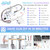 Herogo Touchless Kitchen Faucets with Soap Dispenser, Motion Sensor Activated Commercial Stainless Steel Sink Faucets with Pull Down Sprayer for Vanity RV, Brushed Nickel
