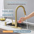 TOYWIA Touchless Kitchen Sink Faucets with Pull Down Sprayer Gold