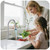 LUFG Polished Chrome LED Kitchen Faucet with Pull Down Sprayer