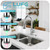 LUFG Polished Chrome LED Kitchen Faucet with Pull Down Sprayer