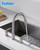 Tohlar 2 Handle Kitchen Sink Faucets with Pull Down Sprayer Brushed Nickel