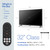 ONN Smart TV 32" Powered by VIZIO Technology Class 720p HD, Works with Apple Home, Amazon Alexa, and Google Home, DTS:X and DTS: Virtual X, 60Hz Refresh Rate, Bluetooth Capable - 32S2V1 (Renewed)