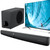 Assistrust 2.1 Sound Bar with Subwoofer, 110W Sound Bar for Smart TV with Adjustable Deep Bass & Volume Boost & 3 EQ Modes, Bluetooth/ARC/Opt/AUX, Soundbar for TV/PC/Gaming/Projector (Black)