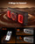 Ehaho 18 Inch UTV Sound Bar with 6.5 Inch Subwoofer, Multicolor Lights