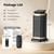 Space Heater for Indoor Use,1500W PTC Ceramic Heater with Thermostat&Remote