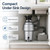 1 HP Kitchen Garbage Disposal with Air Switch, ABS and Stainless Steel Food Waste Disposer, 4-Stage Grinding, 3500 RPM Kitchen Sink Disposal Unit, Silver
