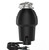 Home-use ultra-quiet kitchen food waste disposer 1/2 HP high power, fine grinding, 3500 rpm, stainless steel anti-corrosion, air switch control, matte black, compact under-counter installation