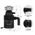 Trifecte Garbage Disposal 1/2 HP for Sink, Continuous Feed Food Waste Disposer with Power Cord, Faster and Powerful 0.5 HP Kitchen Waste Grinder with Dishwasher Hookup, Matte Black