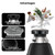 GarveeTech Garbage Disposal 1/2 HP, Continuous Feed Food Waste Disposer with Air Switch & Flange Seal, Stainless Steel Garbage Disposer, Compact Food Waste Grinder for Kitchen Sink, Black