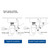 Garbage Disposal, 50Hz 60Hz 3800r / min Stainless Steel Feed Food Waste Disposer for Kitchen Sink, Continuous Feed Food Waste Garbage Disposal with Vortex Booster System (US)