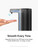 SUNLY Touchless Automatic Soap Dispenser – Clog-Free Pump, 0.2s Fast Sensor, USB-C Rechargeable, Smudge-Resistant Stainless Steel, for Kitchen & Bathroom Soap Dispenser, Black