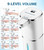 RYTOXILO Automatic Soap Dispenser Touchless, 2 Pack White Auto Liquid Soap Dispensers 9 Level Adjustable, 15 Fl Oz Plastic Electric Hands Free Dish Soap Dispensers Wall Mount for Bathroom Kitchen