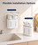 Newise Automatic Soap Dispenser, Touchless, Dual, Foam/Liquid, 2 x 14 oz