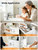 2 Pack DONASIRA Automatic Soap Dispenser Touchless, Rechargeable White