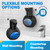 2 Pack Automatic Foaming Soap Dispenser, 15oz/420ml Smart Hand Soap Dispensers, Touchless Wall Mount with 4-level Adjustable, Rechargeable Foaming Hand Soap Dispenser for Bathroom Kitchen Office Black