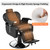 Merax Heavy Duty Reclining Barber Chair, All Purpose Hydraulic Recline Styling 360° Swivel & Height Adjustable, for Barber Shop Beauty Salon Spa Equipment