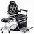 Oakvera Barber Chair with Stool, Vintage Recline Hydraulic Salon Chair