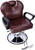 Hydraulic Barber Chair with Reclining Back and Extra Wide Seat, Brown