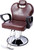 Hydraulic Barber Chair with Reclining Back and Extra Wide Seat, Brown