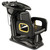 Baasha Black and Gold Shampoo Chair, Professional Shampoo Bowl and Chair Set for Salon, Comfortable Barber Backwash Chairs with Memory Sponges Cushion, Hair Washing Station for Barbershop