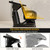 Baasha Black and Gold Shampoo Chair, Professional Shampoo Bowl and Chair Set for Salon, Comfortable Barber Backwash Chairs with Memory Sponges Cushion, Hair Washing Station for Barbershop