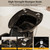 Baasha Black and Gold Shampoo Chair, Professional Shampoo Bowl and Chair Set for Salon, Comfortable Barber Backwash Chairs with Memory Sponges Cushion, Hair Washing Station for Barbershop