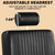 Hicomony Black Gold Reclining Barber Salon Chair Hydraulic Salon Chair for Hair Stylist