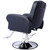 Gecheer Heavy Duty Hydraulic Barber Chair for Barbershop, Extra Wide Reclining Salon Chair with Chrome Base, Adjustable Height & 135° Tilt, Equipment with Cape