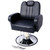 Gecheer Heavy Duty Hydraulic Barber Chair for Barbershop & Salon, Extra Wide Reclining Beauty Chair with 360 Swivel Chrome Base, Adjustable Height PU Leather Styling Station, Black