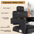 Portable Salon Chair for Hair Stylist, Hydraulic Barber Chair 360 Degree Swivel with Pump, Hair Cutting Chair, Beauty Salon Equipment for Salon Barbershop,Reclining Shampoo Chair (Matte Black)