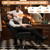 Hicomony All Black Barber Chair for Barbershop Reclining Salon Chair