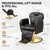 OmySalon Professional Reclining Barber Chair, 360° Swivel Hydraulic Salon Chair, Heavy Duty 330LBS Capacity, All Purpose for Barbershop & Beauty Spa, Black