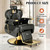 Hicomony Hydraulic Barber Chair, Reclining Salon Chair with Wide Seat