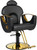 MIMWOW Salon Barber Chair, Reclining Salon Chairs for Hair Stylist, Hair Stylist Chair Heavy Duty Hydraulic Pump, 360 Swivel Styling Braiding Hairdresser Chair for Home Barbershop, Golden Black