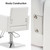 BarberPub Classic Hydraulic Barber Chair, Salon Chair 8818 (White)