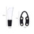 4pcs Electric Automatic Wine Bottle Opener Set Cordless Corkscrew with Foil Cutter Vacuum Stopper Pourer Opener Wine Accessories(E)