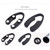 4pcs Electric Automatic Wine Bottle Opener Set Cordless Corkscrew with Foil Cutter Vacuum Stopper Pourer Opener Wine Accessories(E)