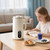 Nut Milk Maker Machine, 650 ml 22 fl oz Stainless Steel Automatic Soy Milk Maker, 500 W Heating Power, Quiet Multi Function Blender, No Soaking, 12 Hour Preset, Auto Cleaning