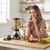 Blender for Smoothies Seasoning Maker Processor with Removable Glass Cup