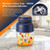 Portable Wireless Juicer Cup 44oz Personal Blender with 38 Stainless Steel Blades Usb Rechargeable for Smoothies Shakes Blue