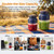 Portable Wireless Juicer Cup 44oz Personal Blender with 38 Stainless Steel Blades Usb Rechargeable for Smoothies Shakes Blue
