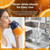 Portable Wireless Juicer Cup 44oz Personal Blender with 38 Stainless Steel Blades Usb Rechargeable for Smoothies Shakes Blue